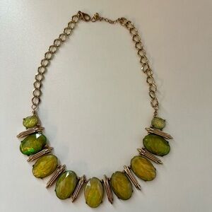 Macy's Green and Gold Necklace